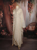 Soft Ivory Floral Vine Sequins Embroidered Design Tissue Silk Mastani Lehenga with Dupatta