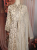 Soft Ivory Floral Vine Sequins Embroidered Design Tissue Silk Mastani Lehenga with Dupatta