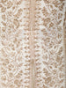 Soft Ivory Floral Vine Sequins and Zari Embroidered Design Georgette Mastani Gown with Matching Dupatta
