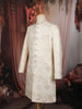 Soft Ivory Floral Vine Thread Embroidered Design Jacquard Indo Western Men's Sherwani Suit