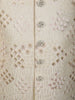 Soft Ivory Floral Vine Thread Embroidered Design Jacquard Indo Western Men's Sherwani Suit