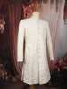 Soft Ivory Floral Vine Thread Embroidered Design Jacquard Sherwani Suit