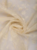 Soft Ivory Floral Vine Thread Embroidered Design Pure Tussar Saree with Floral Thread Work Border