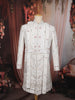 Soft Ivory Floral Vine Thread and Beads Embroidered Design Jacquard Indo Western Men's Sherwani Suit