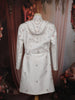 Soft Ivory Floral Vine Thread and Beads Embroidered Design Jacquard Indo Western Men's Sherwani Suit