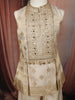 Soft Ivory Floral Zari Embroidered Design Tissue Kids Palazzo Suit with Dupatta