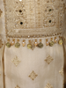 Soft Ivory Floral Zari Embroidered Design Tissue Kids Palazzo Suit with Dupatta