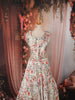 Soft Ivory Floral and Leafy Botanical Printed Design Chiffon Lehenga