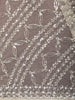Soft Ivory Heavy Sequins Embroidered Design Net Party Wear Saree with Designer Border