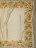 Soft Ivory Horizontal Striped Zari Woven Design Chiffon Fancy Saree with Designer Border