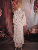 Soft Ivory Leaf Printed Design Cotton Palazzo Suit