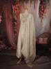 Soft Ivory Pearl Cream Floral Sequins and Beads Embroidered Design Silk Salwar Suit with Dupatta