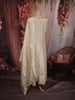 Soft Ivory Pearl Cream Floral Sequins and Beads Embroidered Design Silk Salwar Suit with Dupatta