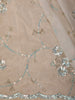 Soft Ivory Pearl White Sequins and Beads Embroidered Design Organza Designer Saree