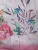 Soft Ivory Pink Floral Printed Chiffon Saree with Ombre Border