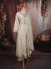 Soft Ivory Sequins Embroidered Design Semi Silk Anarkali Salwar Suit with Matching Designer Dupatta