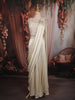 Soft Ivory Sequins and Beads Embroidered Design Textured Lehenga With Draped Dupatta