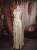 Soft Ivory Sequins and Beads Embroidered Design Textured Lehenga With Draped Dupatta