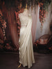 Soft Ivory Sequins and Beads Embroidered Design Textured Lehenga With Draped Dupatta