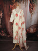 Soft Ivory White Floral Printed Design Cotton Straight Cut Salwar Suit wit Matching Dupatta