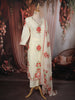Soft Ivory White Floral Printed Design Cotton Straight Cut Salwar Suit wit Matching Dupatta