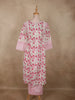 Soft Ivory and Pink Floral Printed Design Cotton Salwar