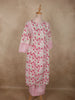Soft Ivory and Pink Floral Printed Design Cotton Salwar