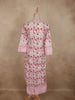 Soft Ivory and Pink Floral Printed Design Cotton Salwar