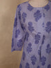 Soft Lavender Floral Printed Design Cotton Salwar Suit