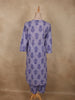 Soft Lavender Floral Printed Design Cotton Salwar Suit