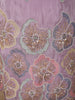 Soft Lavender Floral Sequins and Beads Embroidered Design Satin Palazzo Suit with Dupatta