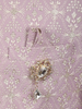 Soft Lavender Floral Vine Thread Embroidered Design Jacquard Sherwani Suit with Dupatta