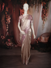 Soft Lavender Geometric Zari Woven Design Pure Kanchipuram Tissue Silk Saree with Peacock Zari Border