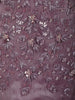 Soft Lavender Heavy Sequins and Beads Embroidered Net Mermaid Lehenga with Choker Dupatta
