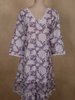 Soft Lavender Lilac Floral Printed Design Cotton Co-ord Set