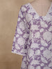 Soft Lavender Lilac Floral Printed Design Cotton Co-ord Set