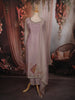 Soft Lavender Stone embellished Design Tissue Silk Straight Cut Salwar Suit with Dupatta