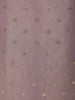 Soft Lavender Stone embellished Design Tissue Silk Straight Cut Salwar Suit with Dupatta