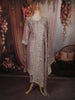 Soft Lilac Floral Sequins and Zari Embroidered Design Tissue Silk Straight Cut Salwar Suit with Dupatta