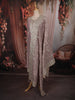 Soft Lilac Floral Sequins and Zari Embroidered Design Tissue Silk Straight Cut Salwar Suit with Dupatta