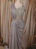 Soft Lilac Heavy Sequins Embroidered Design Shimmer Ready To Wear Saree with Designer Blouse with Hip Belt