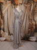 Soft Lilac Heavy Sequins Embroidered Design Shimmer Ready To Wear Saree with Designer Blouse with Hip Belt