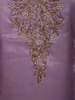 Soft Lilac Lavender Floral Beads Embroidered Design Organza Palazzo Suit