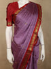Soft Lilac Lavender Peacock Butta Zari Woven Design Pure Kanchipuram Silk Saree with Contrast  Zari Border