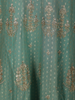 Soft Mint Aqua Green Floral Sequins Embroidered Design Tissue Banarasi Palazzo Suit with Dupatta