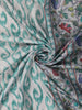 Soft Mint Green Abstract Printed Design Semi Tussar Saree