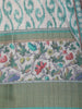Soft Mint Green Abstract Printed Design Semi Tussar Saree