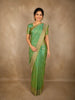 Soft Mint Green Butta Zari Woven Design Pure Banarasi Silk Saree with Zari Border