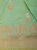 Soft Mint Green Butta Zari Woven Design Pure Banarasi Silk Saree with Zari Border