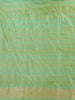 Soft Mint Green Butta Zari Woven Design Pure Banarasi Silk Saree with Zari Border